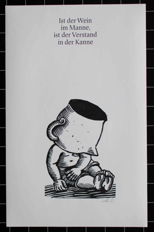 Lothar Sell - Der Wein - 1983 - Holzschnitt