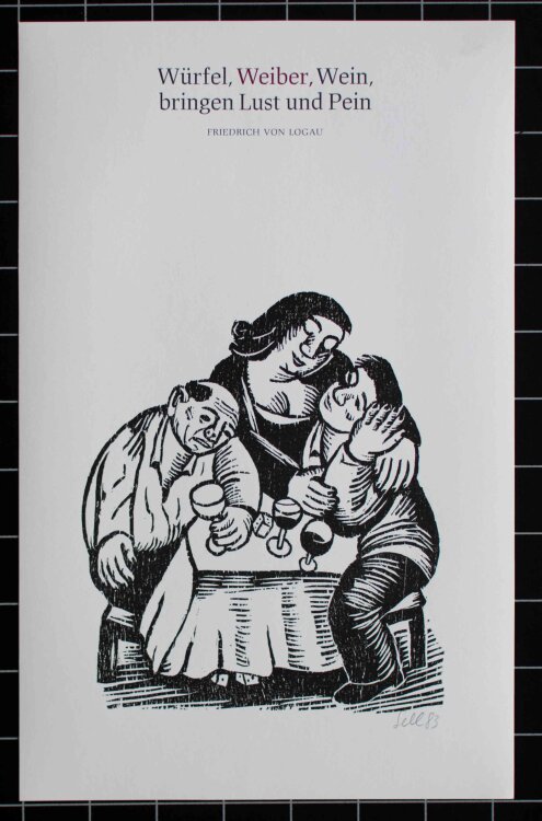 Lothar Sell - Der Wein - 1983 - Holzschnitt