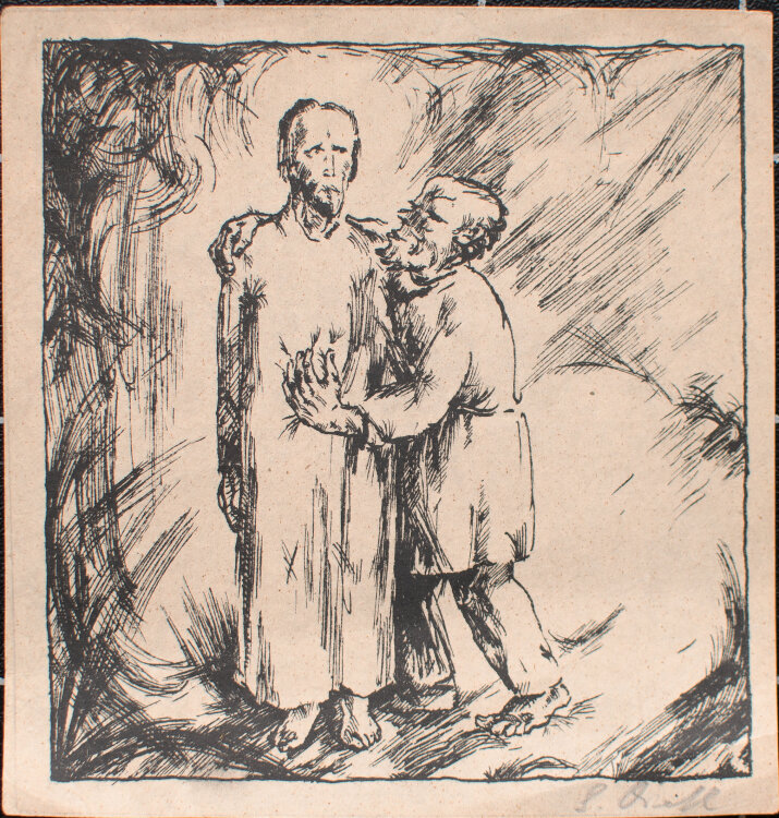 unbekannt - Männerbildnis - o.J. - Lithografie