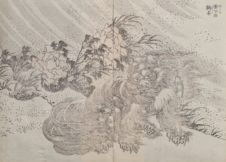 Katsushika Hokusai - Shishi Löwe - o.J. -...