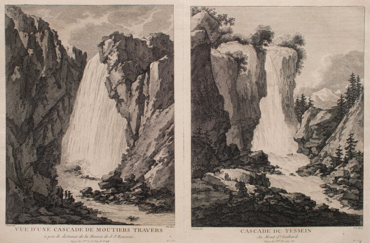 François Denis Née - Zwei Wasserfälle...