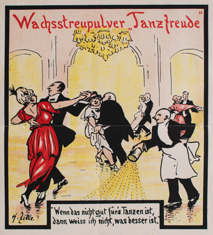 Heinrich Zille - Wachsstreupulver Tanzfreude" - o.J....