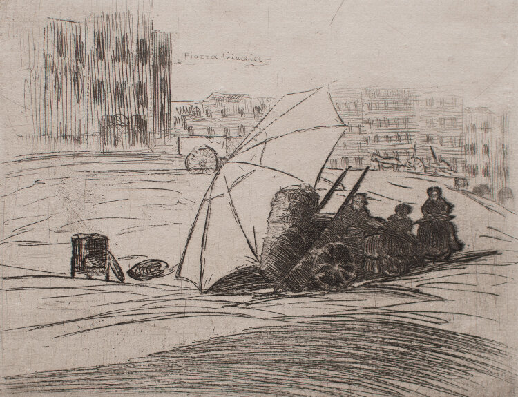 unbekannt - Rom, Piazza Giudia - o.J. - Radierung