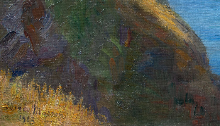 Edmée Masson - Küstenlandschaft - 1913 - Öl auf Leinwand