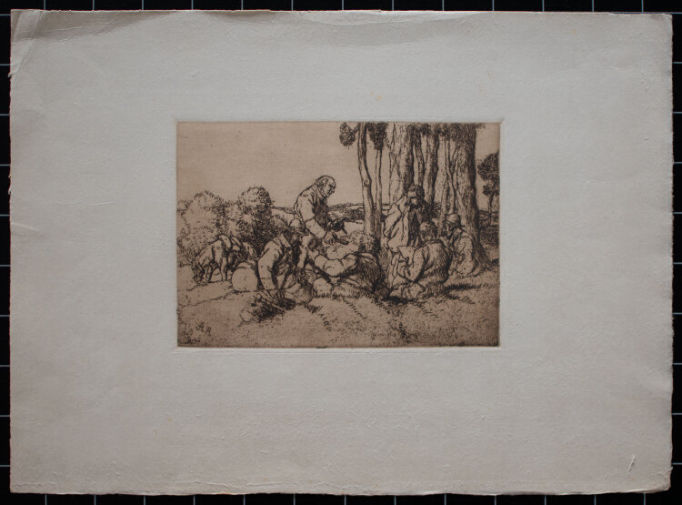 Adam Wilhelm Altmann - Landstreicher - Ende 1800 - Radierung