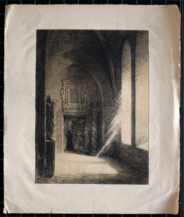 unbekannt - Kirche Korridor - Anfang 1900 - Lithografie