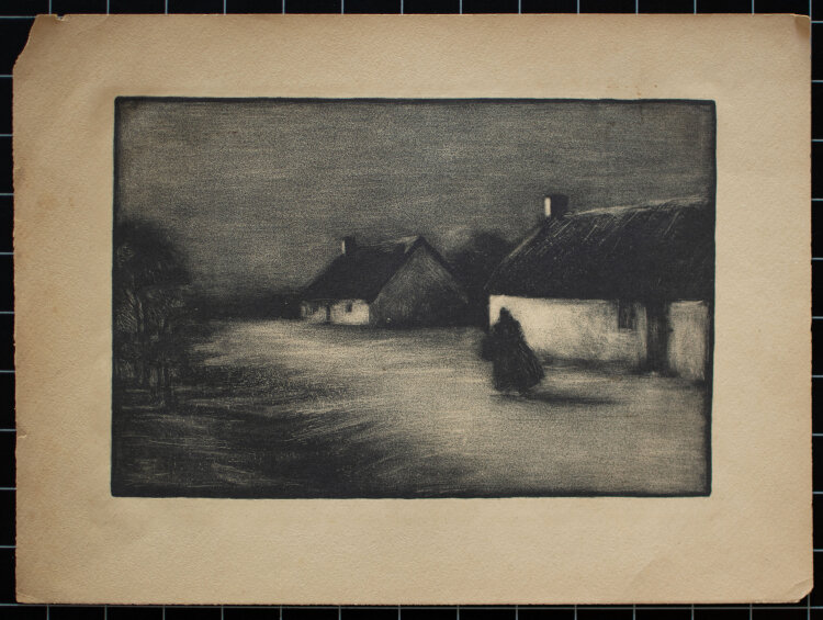 unbekannt - Bäuerin auf dem Heimweg - Anfang 1900 - Lithografie