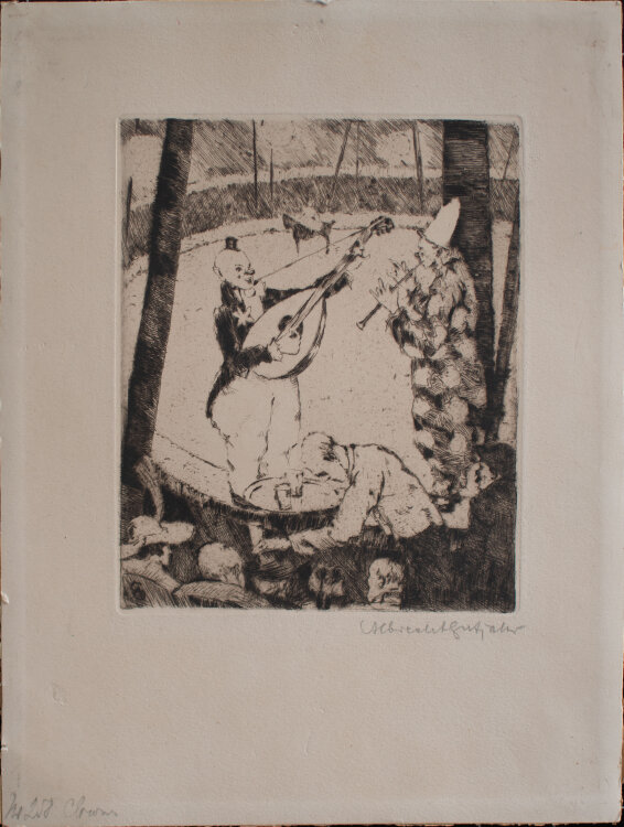 Albrecht Gutjahr - Clowns - o.J. - Radierung