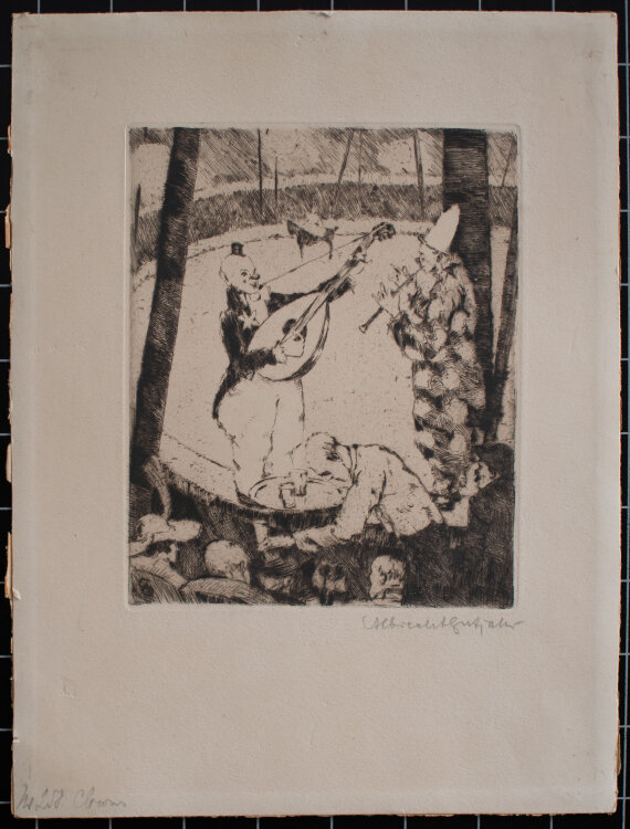 Albrecht Gutjahr - Clowns - o.J. - Radierung