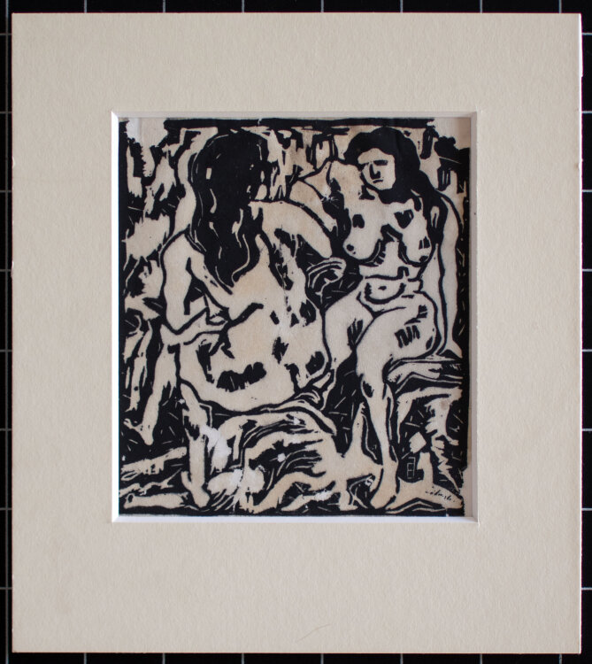 Eberhard Viegener - Weibliche Akte - um 1920 - Linolschnitt