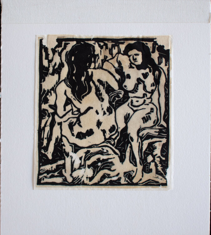 Eberhard Viegener - Weibliche Akte - um 1920 - Linolschnitt