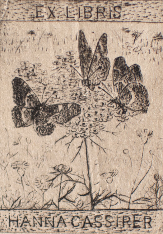 August Gaul - Ex Libris, Hanna Cassirer - um 1920 - Radierung