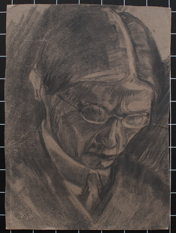 Albert Klatt - Männerporträt - o.J. - Kohle