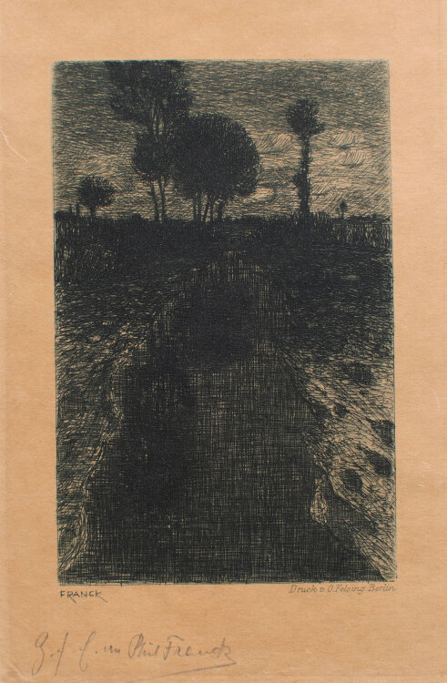 Philipp Franck - Bachlandschaft - o.J. - Radierung