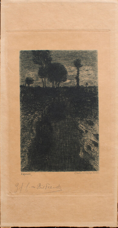 Philipp Franck - Bachlandschaft - o.J. - Radierung