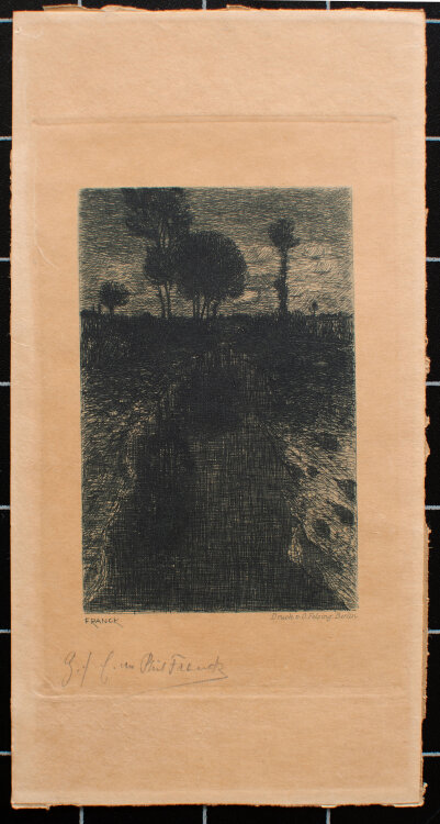 Philipp Franck - Bachlandschaft - o.J. - Radierung