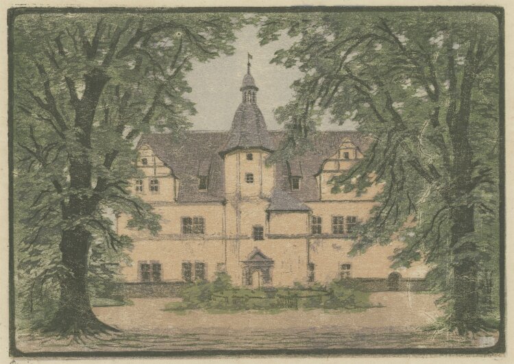 Eva Roemer - Schloss - undatiert - Farbholzschnitt