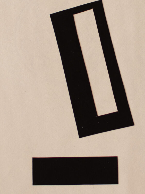 Paul Herrmann - Abstrakt Geometrisch - 1959 - Collage