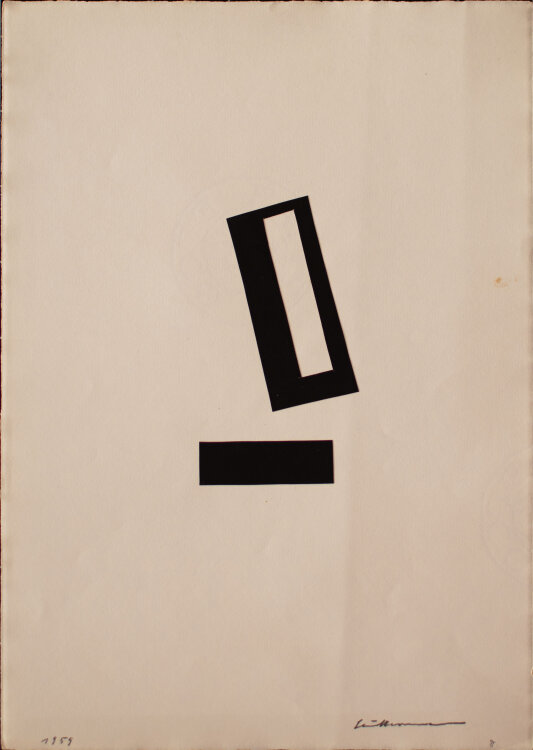 Paul Herrmann - Abstrakt Geometrisch - 1959 - Collage