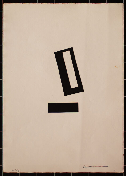 Paul Herrmann - Abstrakt Geometrisch - 1959 - Collage
