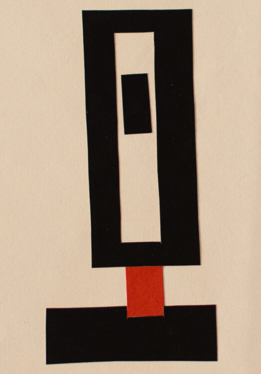 Paul Herrmann - Abstrakt Geometrisch - 1959 - Collage