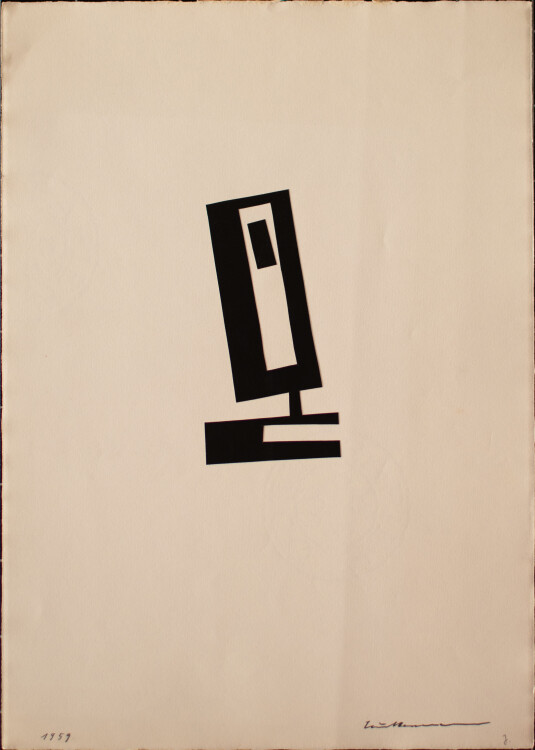 Paul Herrmann - Abstrakt Geometrisch - 1959 - Collage