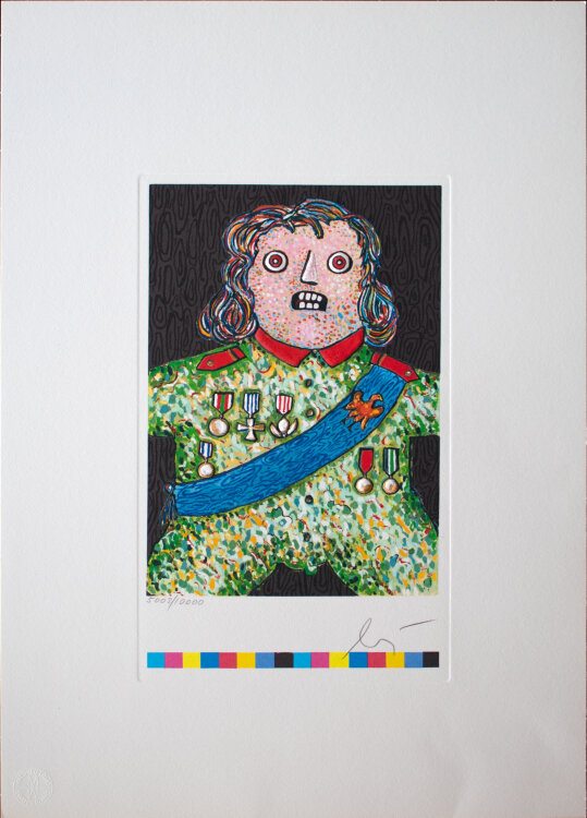 Valerio Adami, Horst Antes, Enrico Baj und Simon Dittrich - Die Kunst der Graphik, 4 von 7 erhalten - um 1982 - Lithografien