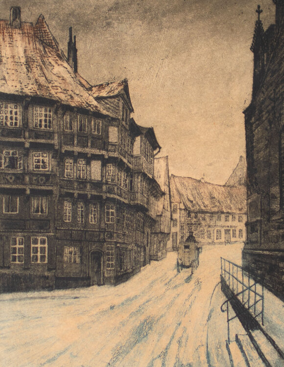 Richard Preusse - Straßenansicht, Hildesheim - 1917...