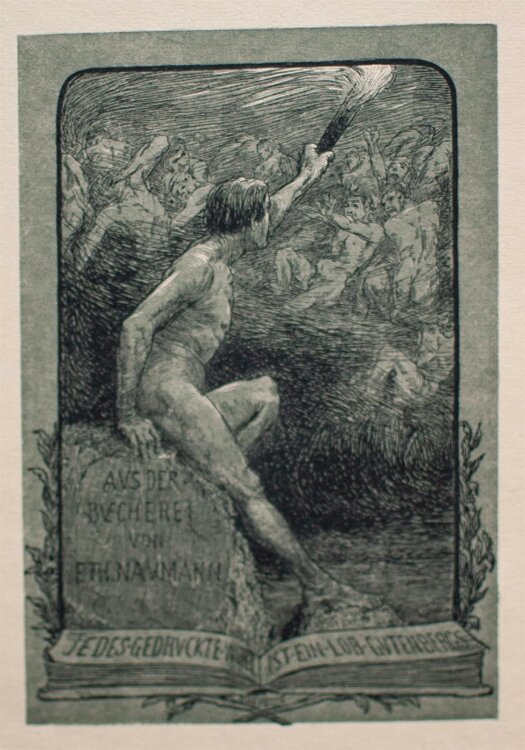 Bruno Héroux - Ex Libris für E. Th. Neumann - Radierung - o. J.