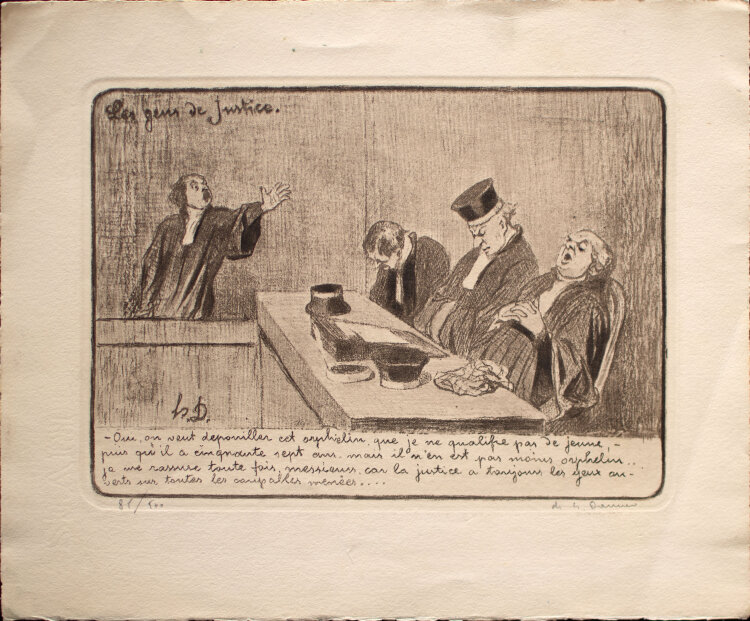 Honore Daumier - Les gens de Justice - o.J. - Lithografie