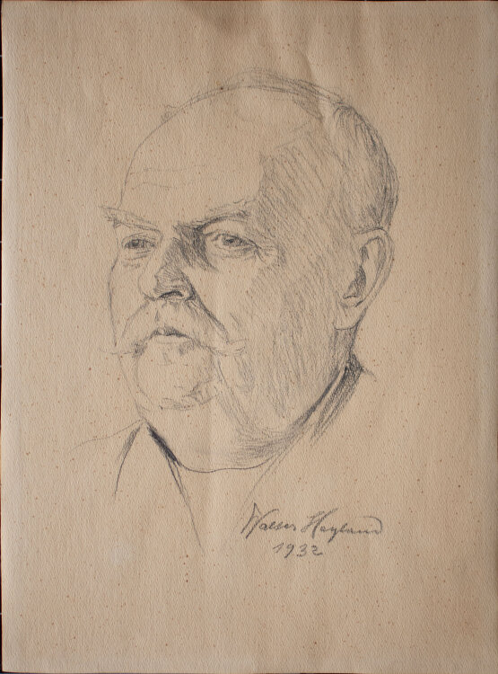 Walter Heyland - Männerbildnis - 1932 - Zeichnung