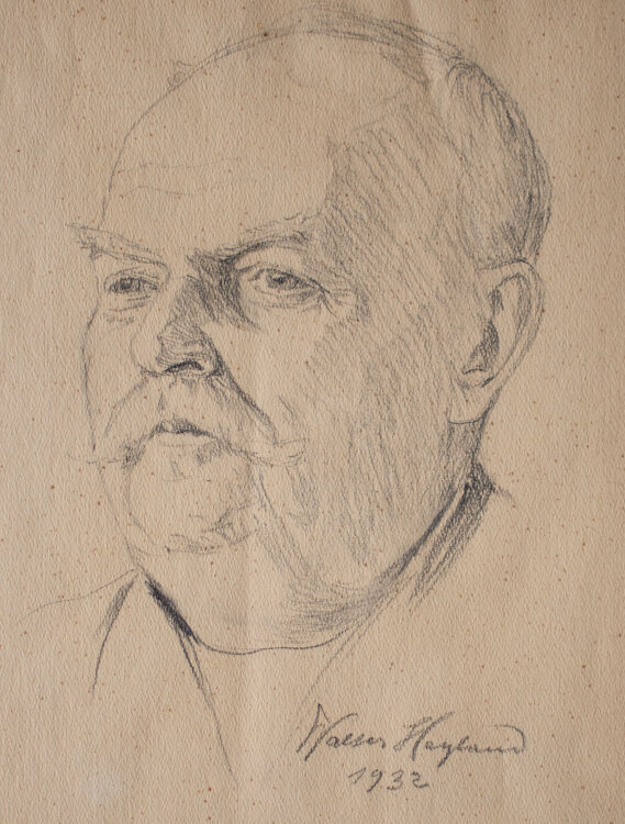 Walter Heyland - Männerbildnis - 1932 - Zeichnung