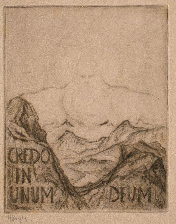 Hildegard Koegler - Credo in unum deum - o.J. - Radierung Mappe