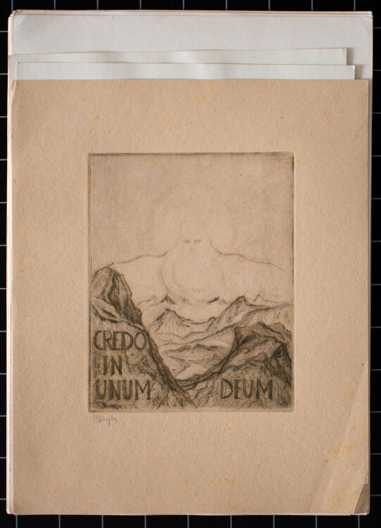 Hildegard Koegler - Credo in unum deum - o.J. - Radierung Mappe