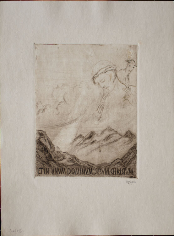Hildegard Koegler - Credo in unum deum - o.J. - Radierung Mappe
