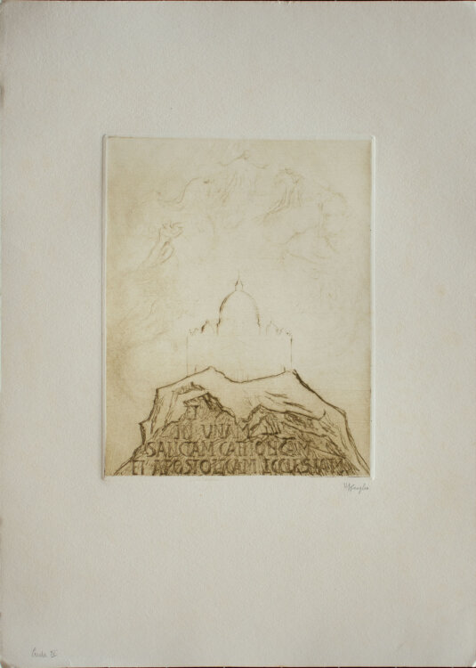 Hildegard Koegler - Credo in unum deum - o.J. - Radierung Mappe