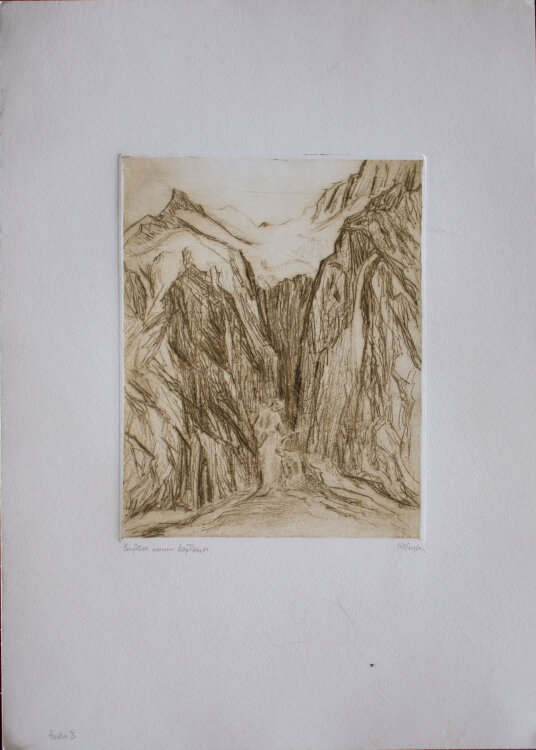 Hildegard Koegler - Credo in unum deum - o.J. - Radierung Mappe