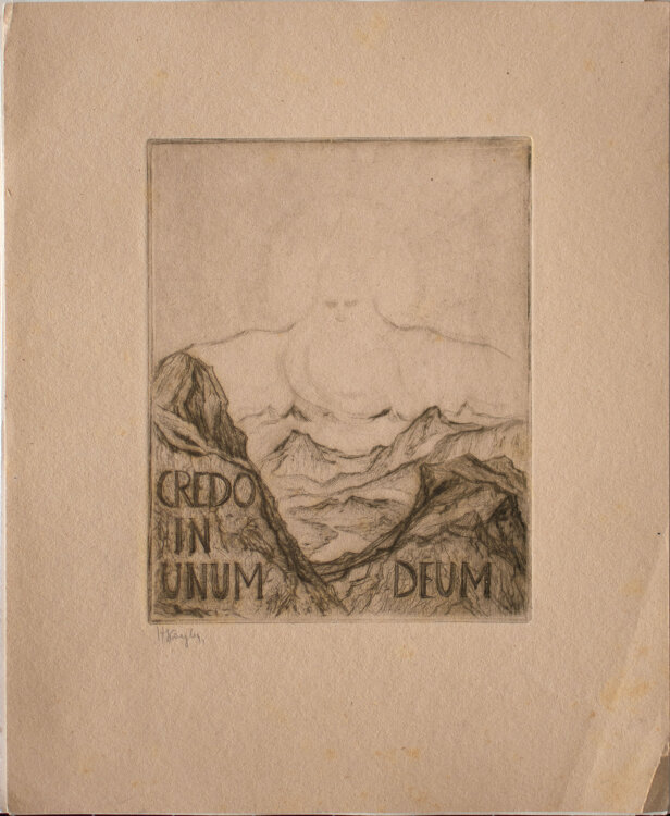 Hildegard Koegler - Credo in unum deum - o.J. - Radierung Mappe