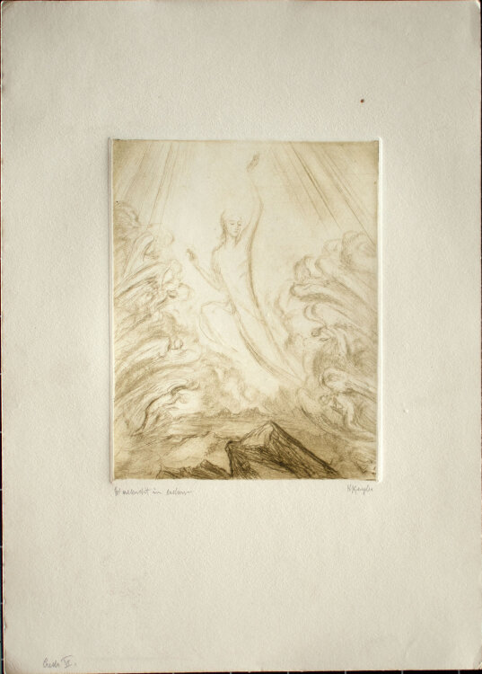 Hildegard Koegler - Credo in unum deum - o.J. - Radierung Mappe