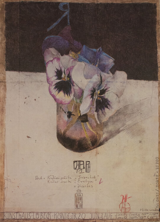 Horst Janssen - Plakat Kunsthaus Lübeck - 1981 - Offsetdruck