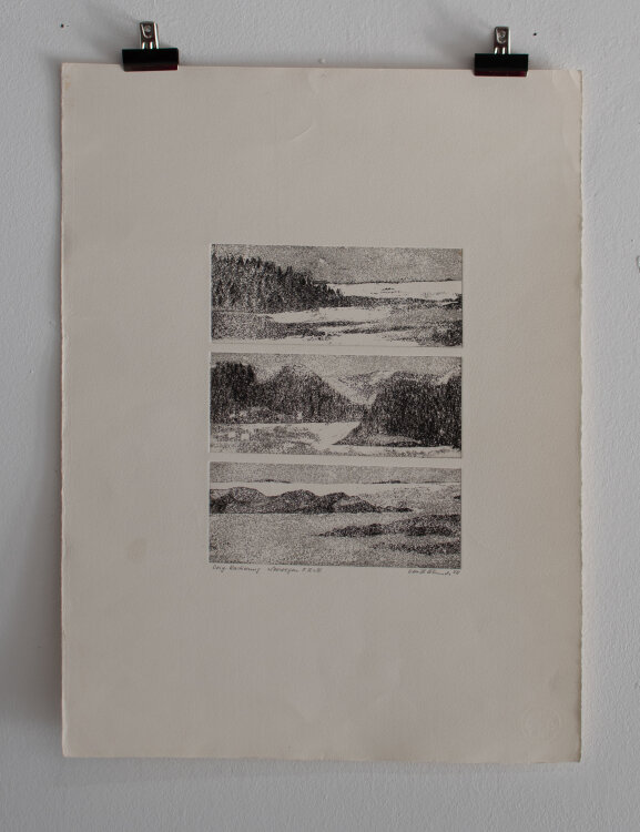 Signiert Otto H, Blunck/Blanck ? - Norwegen I II und III - 1978 - Aquatinta