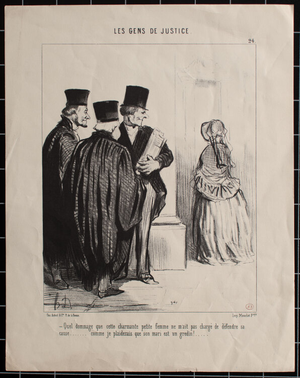 Honore Daumier - Les gens de Justice - o.J. - Lithografie
