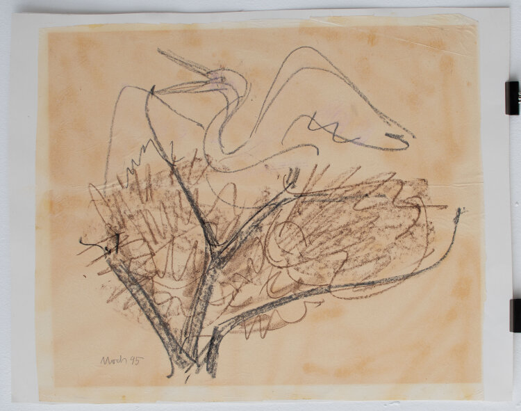 Helene Moch - Vogel - 1995 - Farbkreide