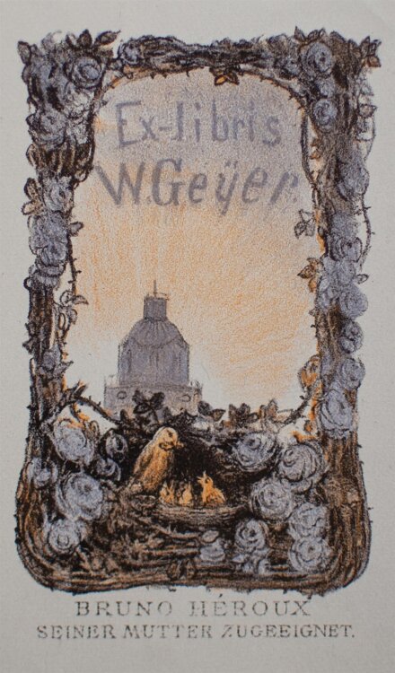 Bruno Héroux - Ex Libris für W. Geyer -...