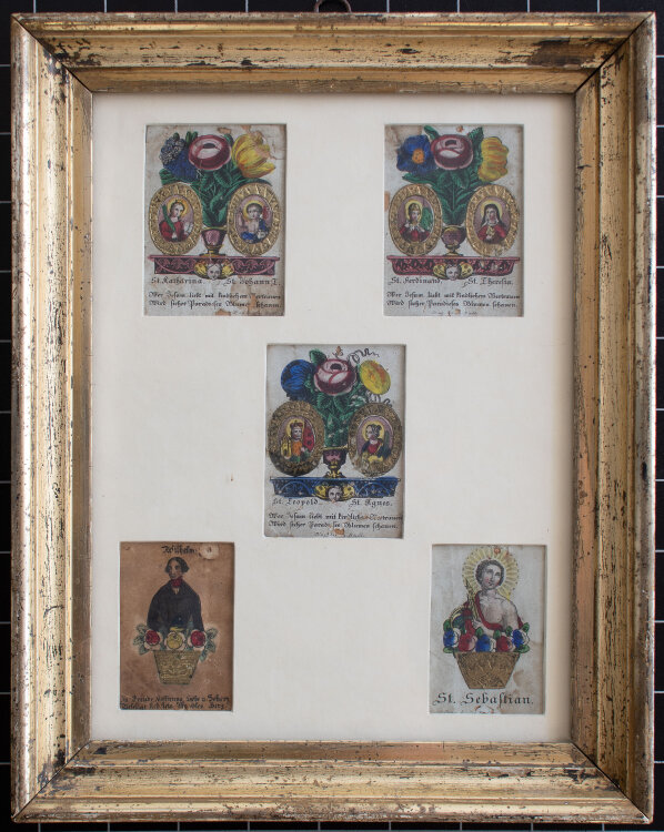 unbekannt - Sankt Katharina und weitere Heilige - o.J. - Collage