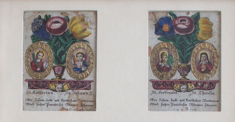 unbekannt - Sankt Katharina und weitere Heilige - o.J. - Collage