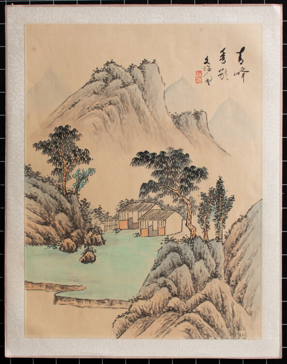 unbekannt - Berglandschaft, China - o.J. - Aquarell