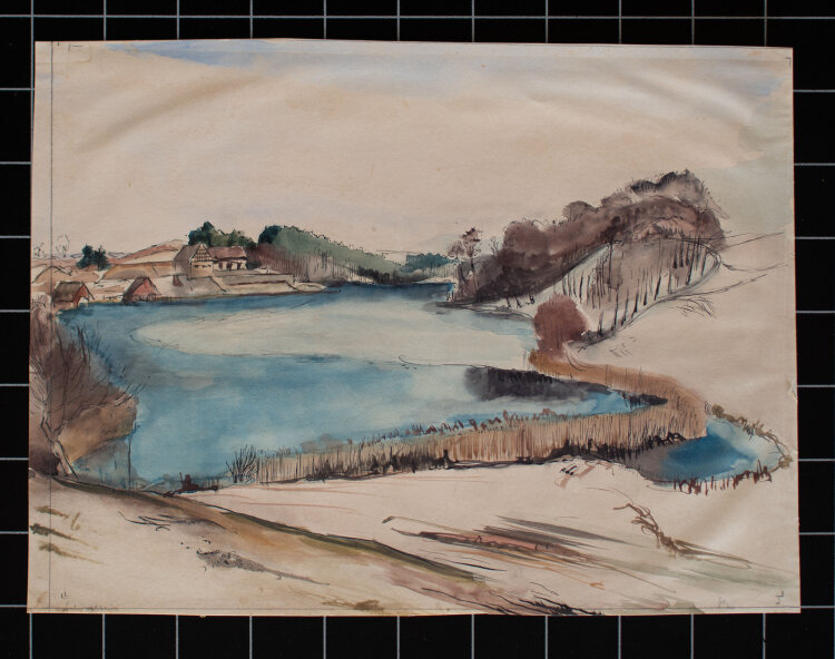 Gerhard Schulte-Dahling - Buchholzsee bei Schivelbein/Swidwin - 1940 - Aquarell