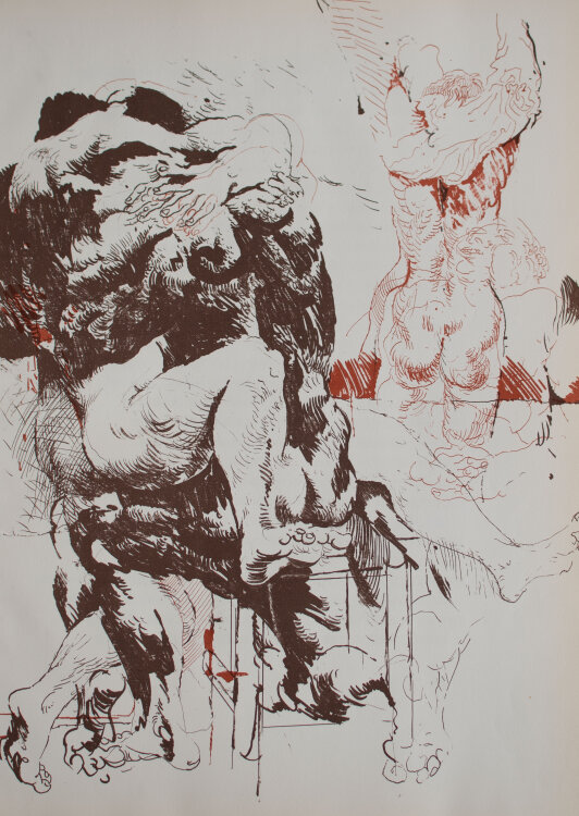 Willi Sitte - Zu Ovids Ars Amatoria - o.J. - Lithografie