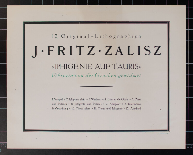 Fritz Zalisz - Iphigenie auf Tauris - o.J. - Lithografie